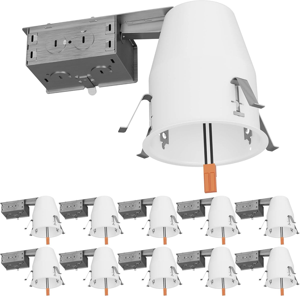 10 Pack 4 Inch Remodel Recessed Lighting Housing V744893
