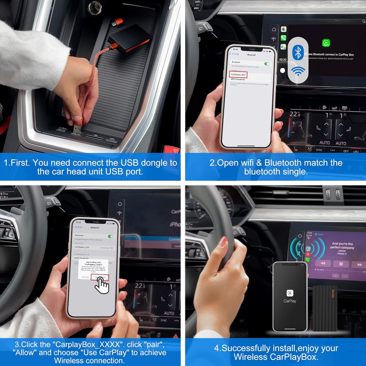 Wireless CarPlay Adapter Pack of 2 S266
