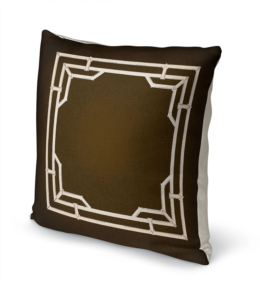 Bamboo Brown Accent Pillow U105060