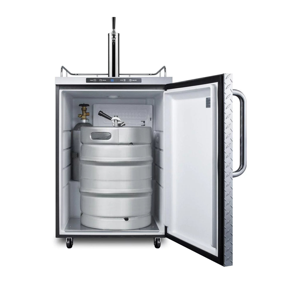 24" Stainless Steel Outdoor Beer Dispenser with Single Tap R5447