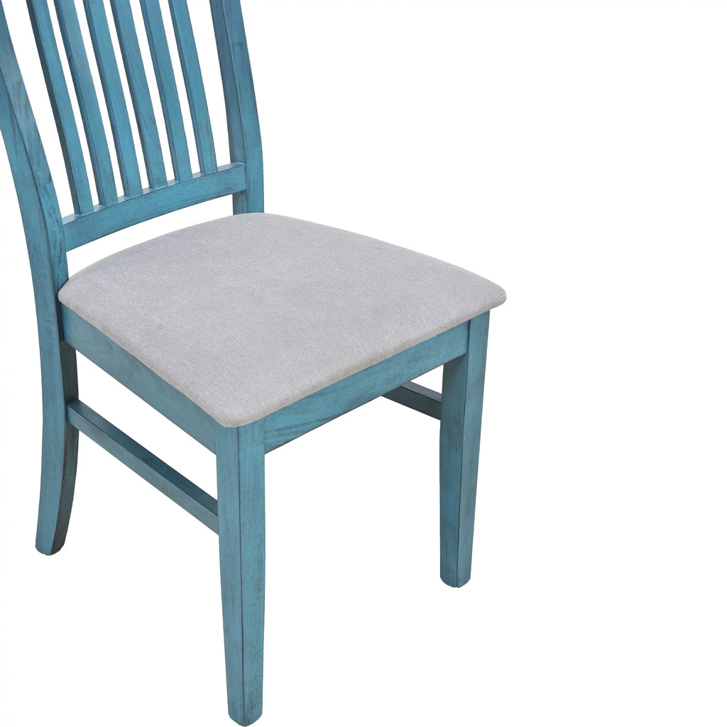 6 Piece Wood Dining Table Set with 4 Upholstered Chairs and Bench Y365404