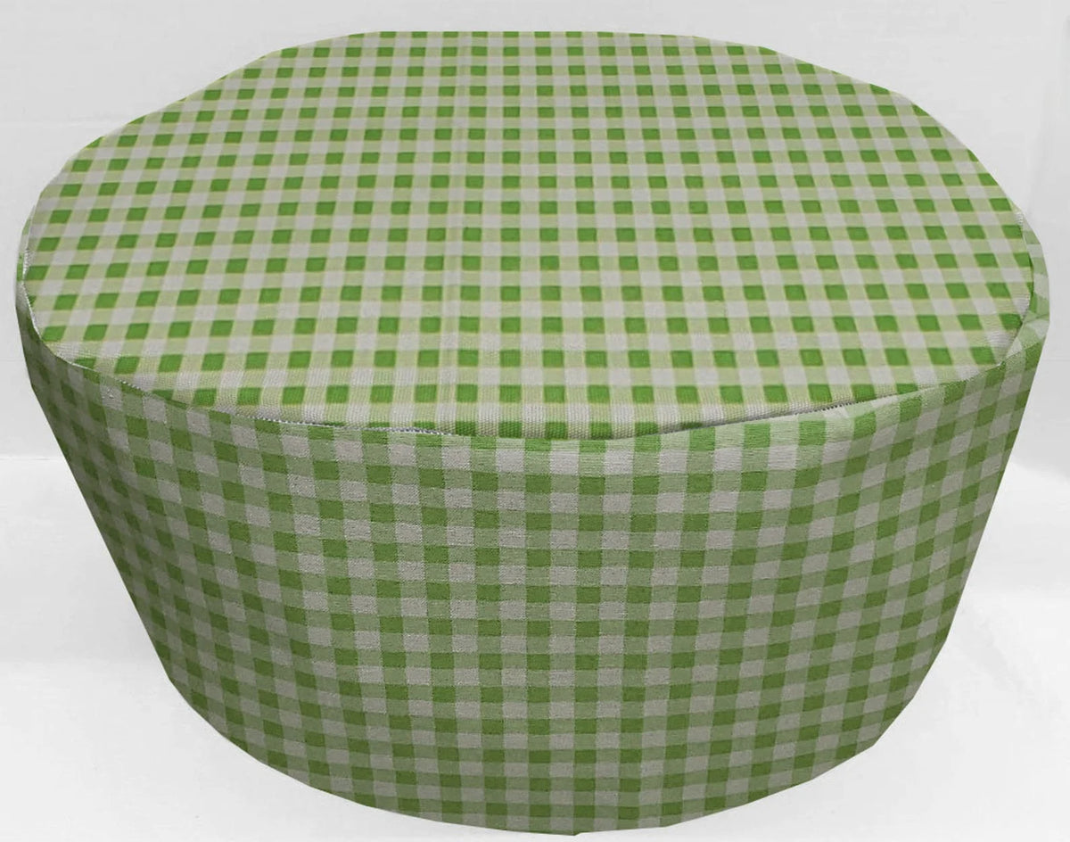 Green & White Checked Slow Cooker Cover H9731