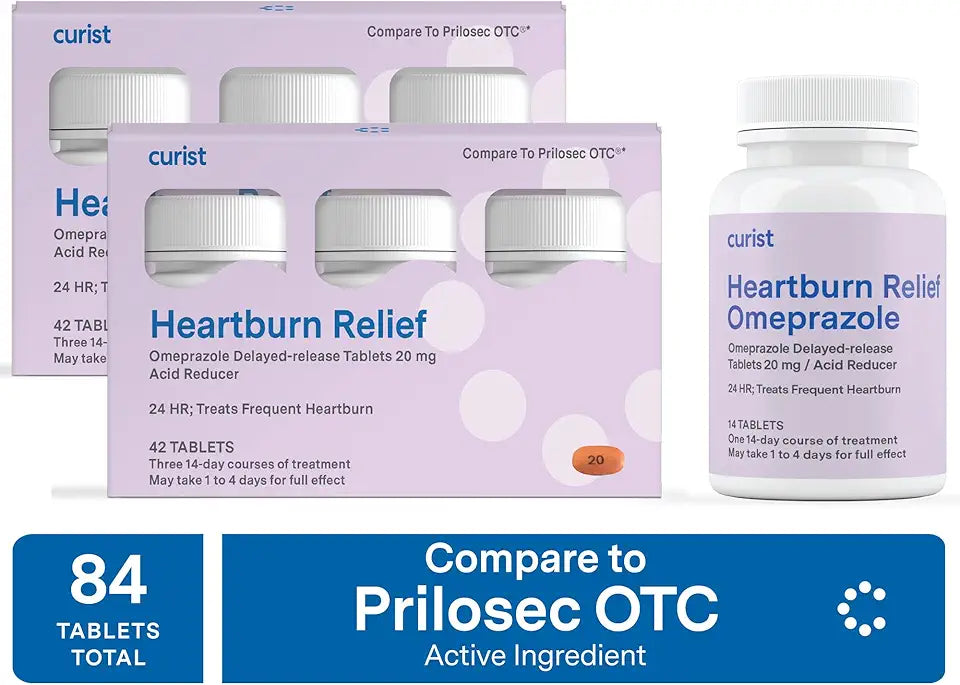 Omeprazole 20mg Delayed-Release Tablets 84 Count F110823