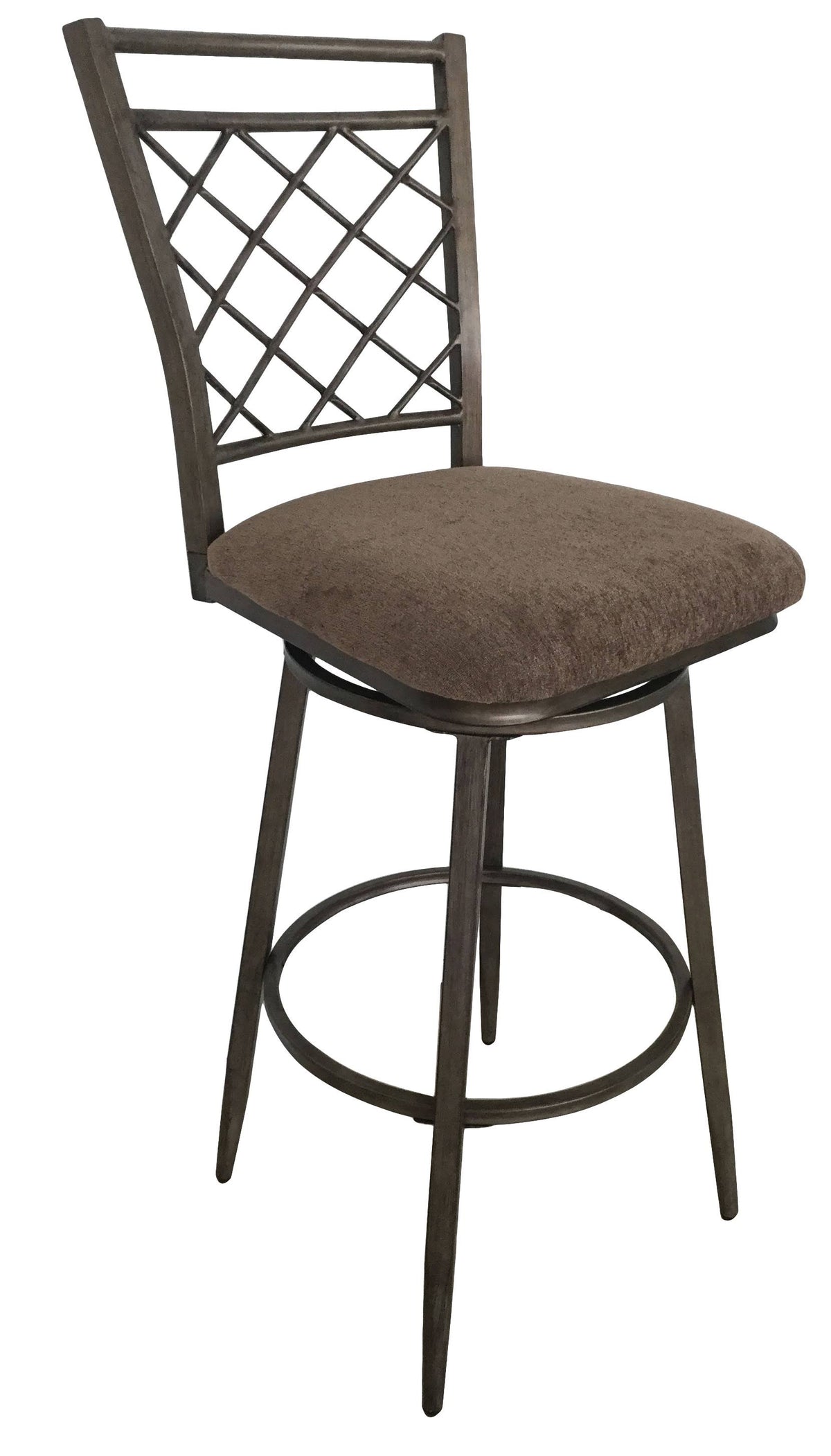 Swivel Bar Chair Fabric Antique (Set of 2) R757