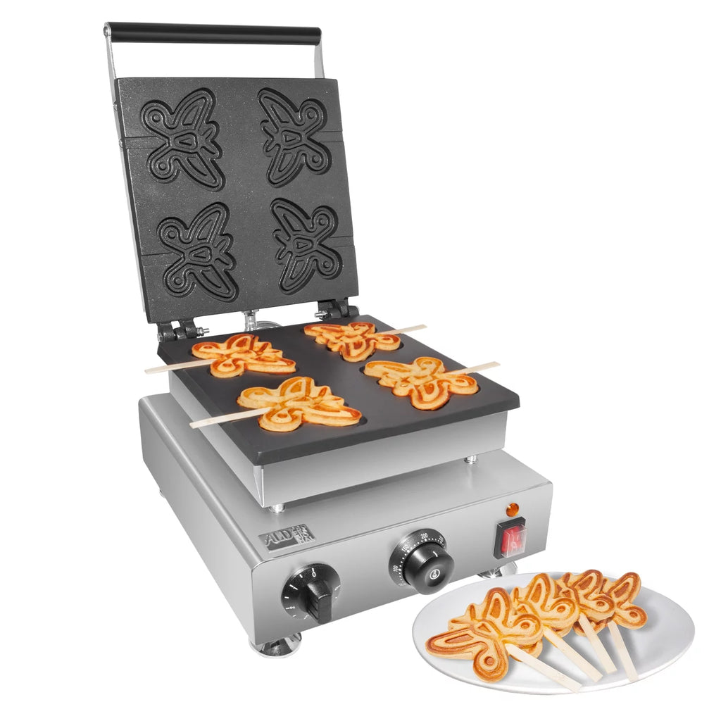 Butterfly-Shaped 4 Pcs Stainless Steel Waffle Maker X914