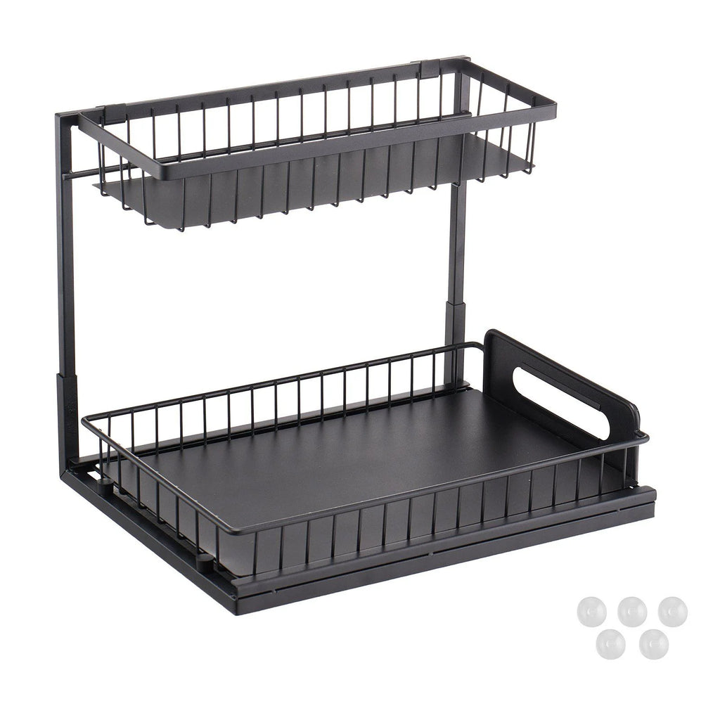 2-Tier Pull Out Cabinet Organizer X823