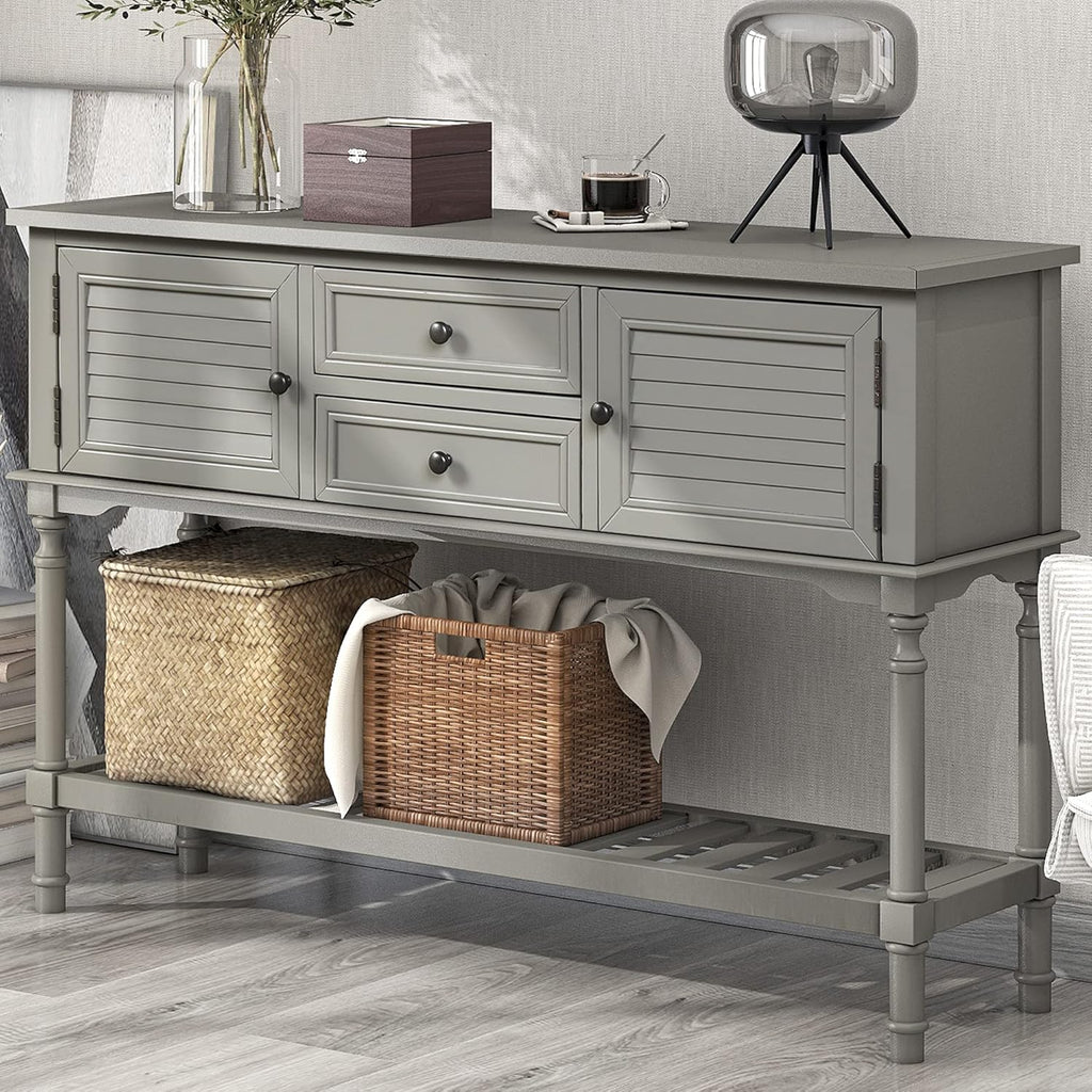 47'' Console Table with 2 Drawers, 2 Cabinets and 1 Shelf N782