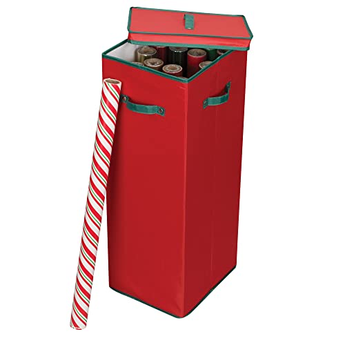 Medium Red Christmas Tree Ornament Storage Box B5756