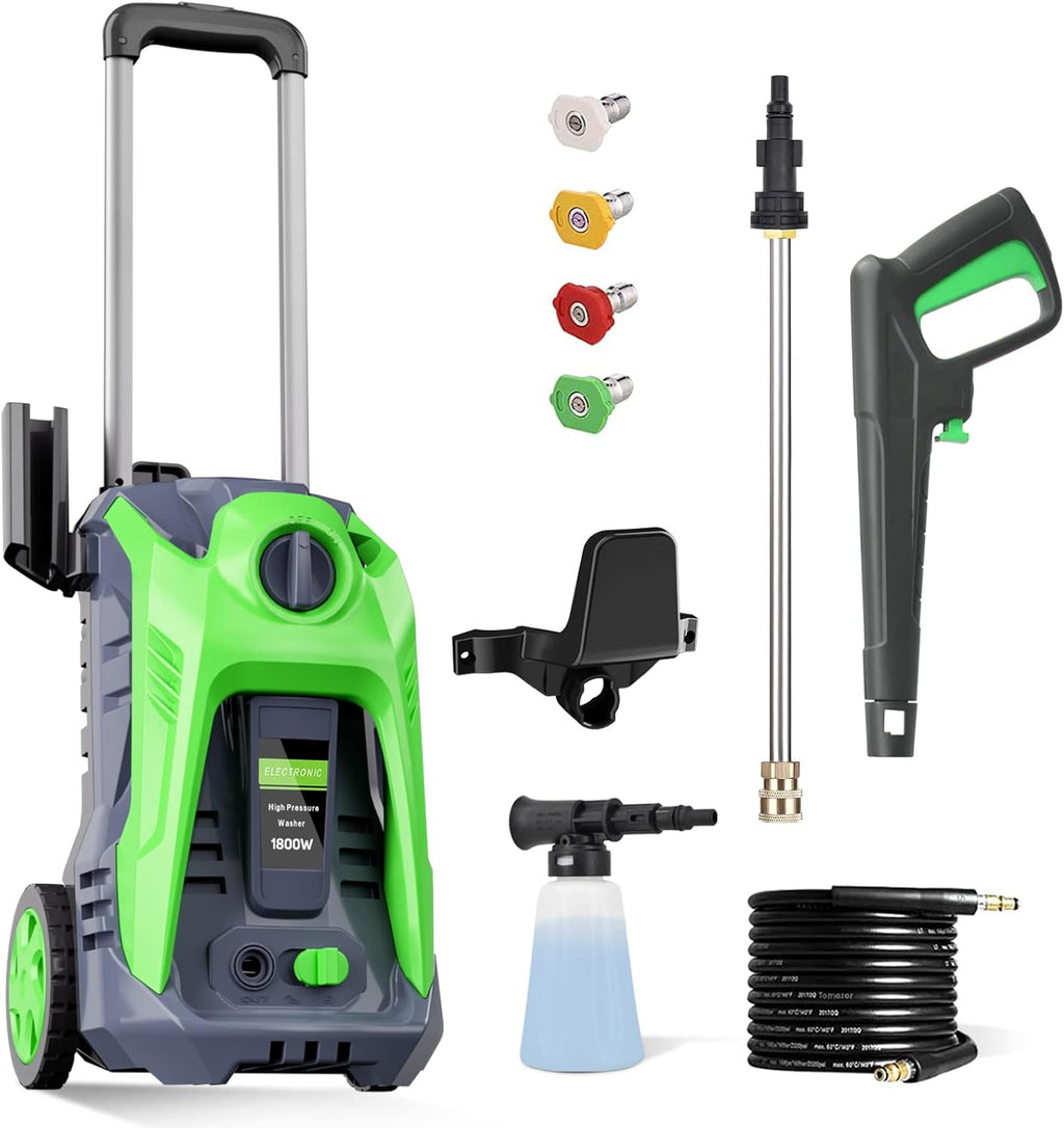 3000 PSI Electric Pressure Washer with 4 Nozzles Foam Cannon R29948
