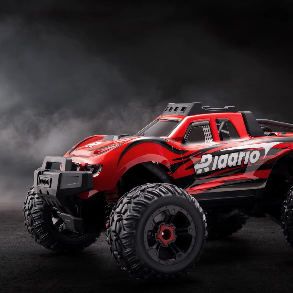 Red Black White 1:16 RC Monster Truck with 2 Batteries P3938