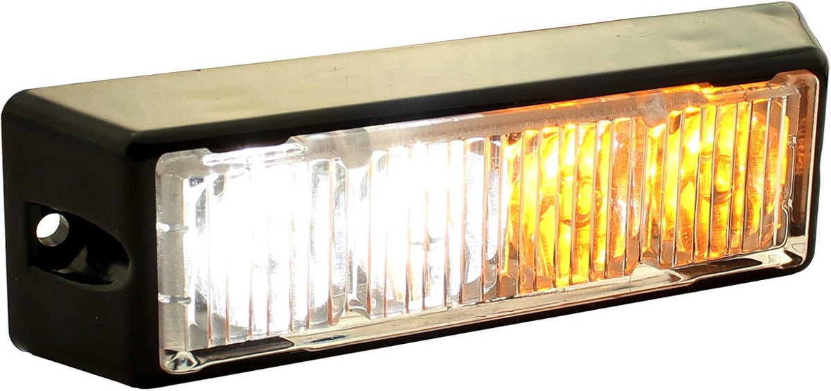 4pc 4" 4W Green White LED Flashing Strobe Light Head Emergency Warning Grille Light Q396