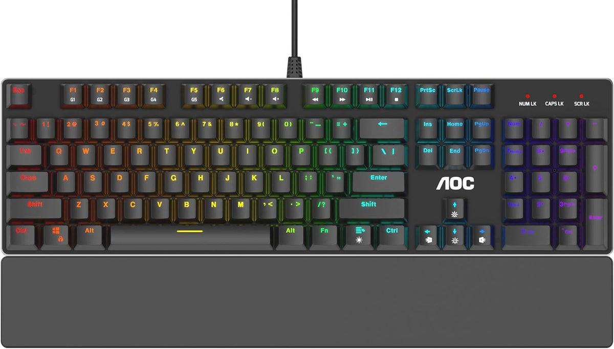 RGB Gaming Mouse with OMRON Switches, 16000 DPI, Adjustable Weight A34000