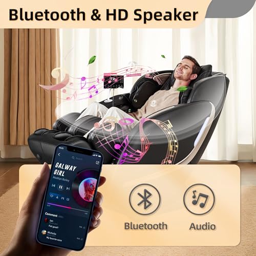 4D Zero Gravity SL Track Shiatsu Massage Chair with Heat O4923