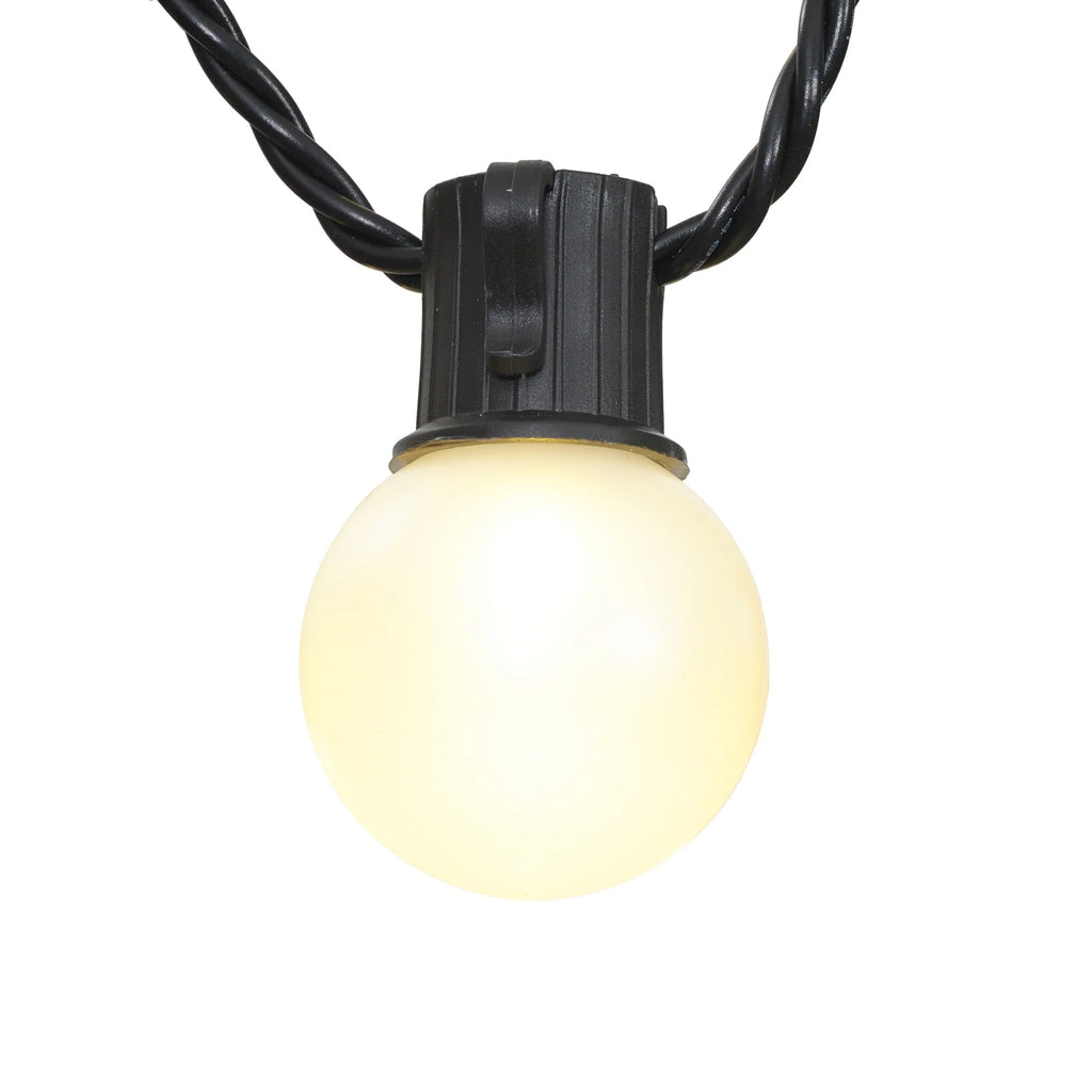 20-Count LED Frosted Globe Outdoor String Lights W266