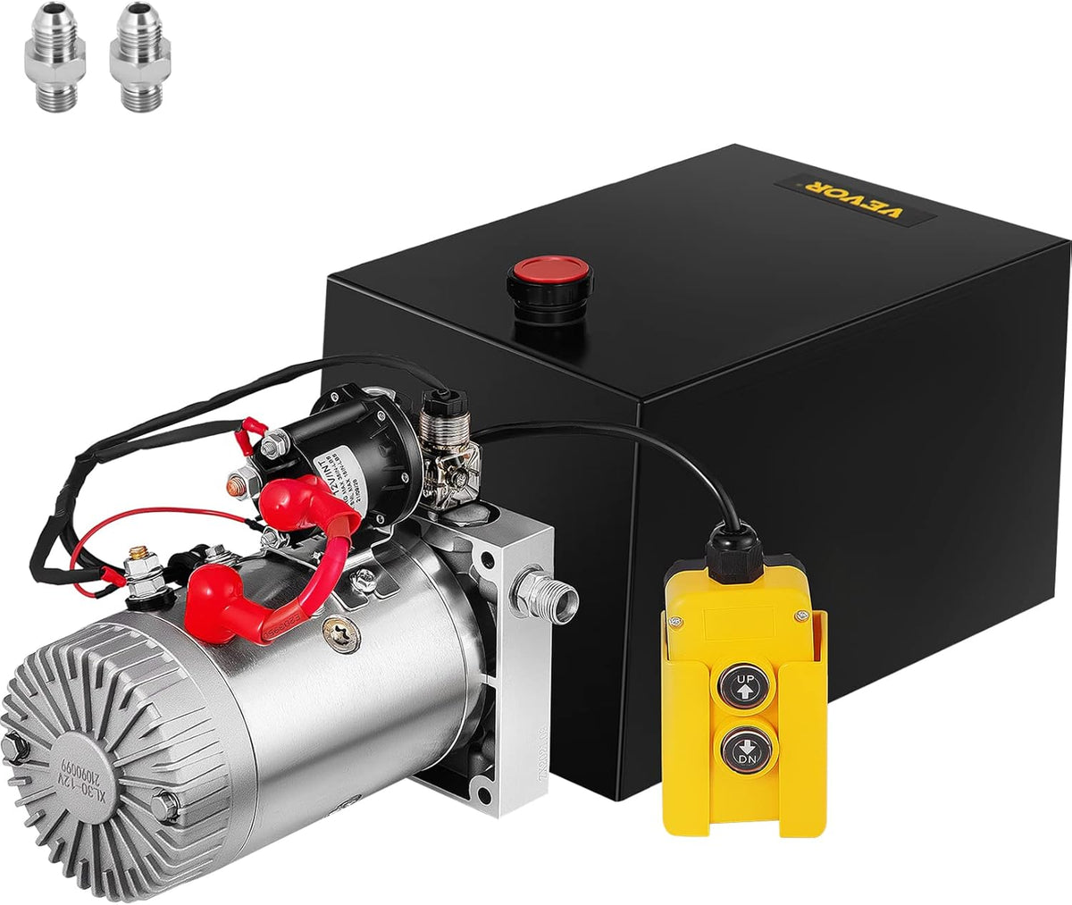12 Quart Hydraulic Power Unit Single Acting with Steel Reservoir D61585