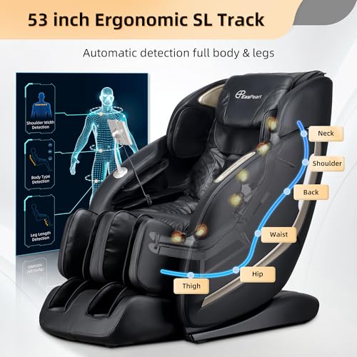 4D Zero Gravity SL Track Shiatsu Massage Chair with Heat O4923