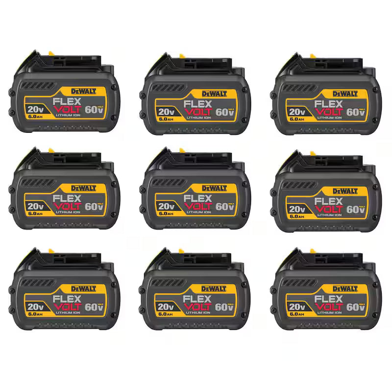 20V/60V MAX Lithium-Ion 6.0Ah Battery 9 Pack W845