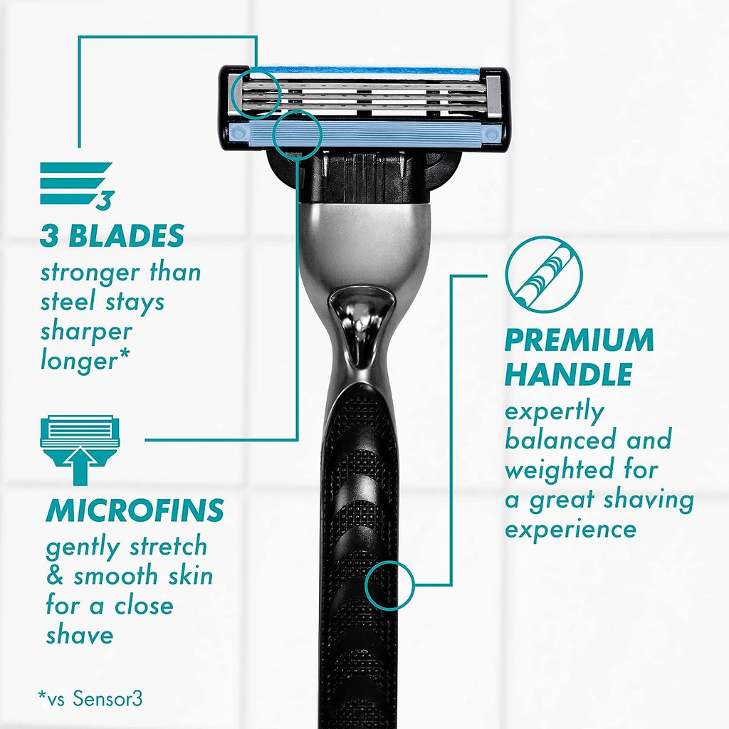 Mach3 Razor Handle + 5 Blade Refills P816