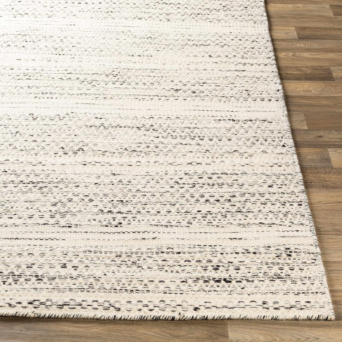 Natural Fiber Wool Area Rug - Black, Cream, Beige - 8'10" x 12' H520429