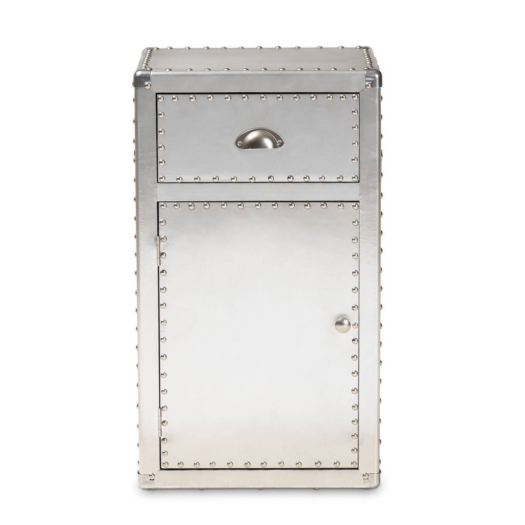 Metal 1-Door Accent Storage Cabinet A3728