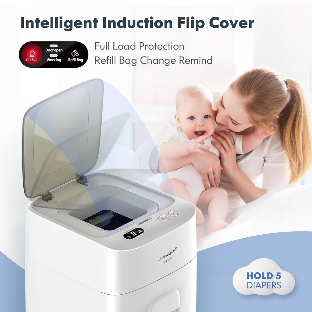 Diaper Pail Odor-Locking Individually Sealed Baby Diaper Pail Smart Trash Can Full-Automatic Packing Self-Changing C687