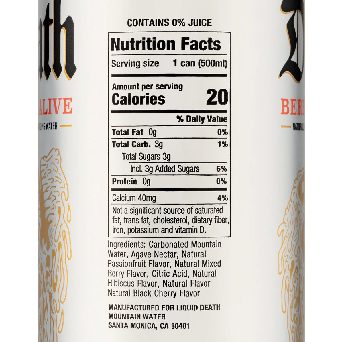 Sparkling Water, Berry It Alive, 16.9 fl oz, 12 count W234673
