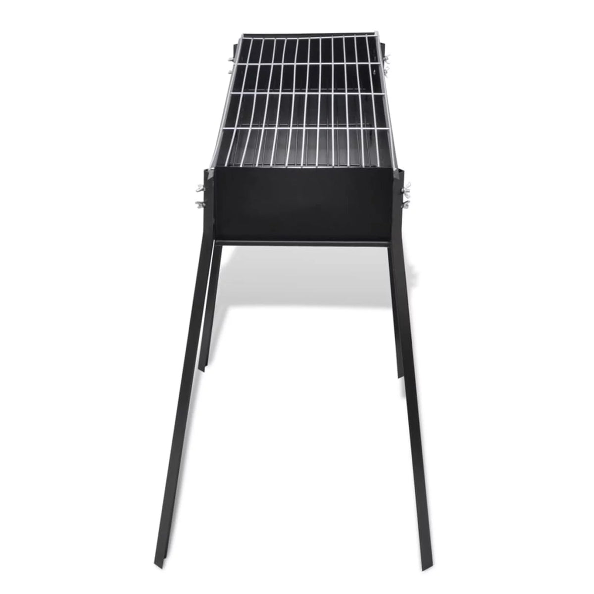 Charcoal BBQ Stand Steel Barbecue Grill Black D214