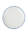 White/Blue Tinware Salad Plates (Set of 4) J66032