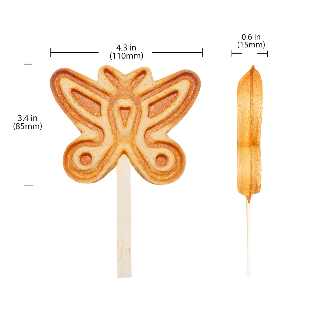Butterfly-Shaped 4 Pcs Stainless Steel Waffle Maker X914