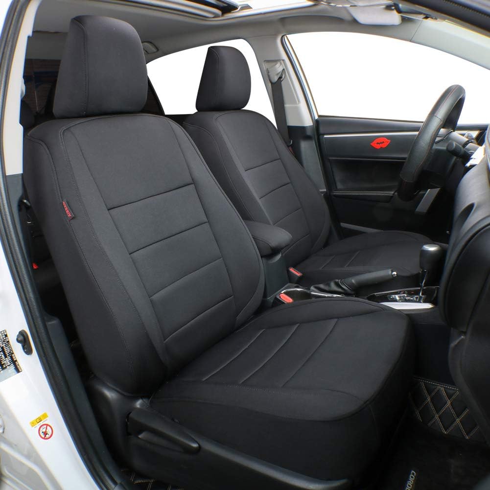 Black Leatherette Car Seat Covers B647