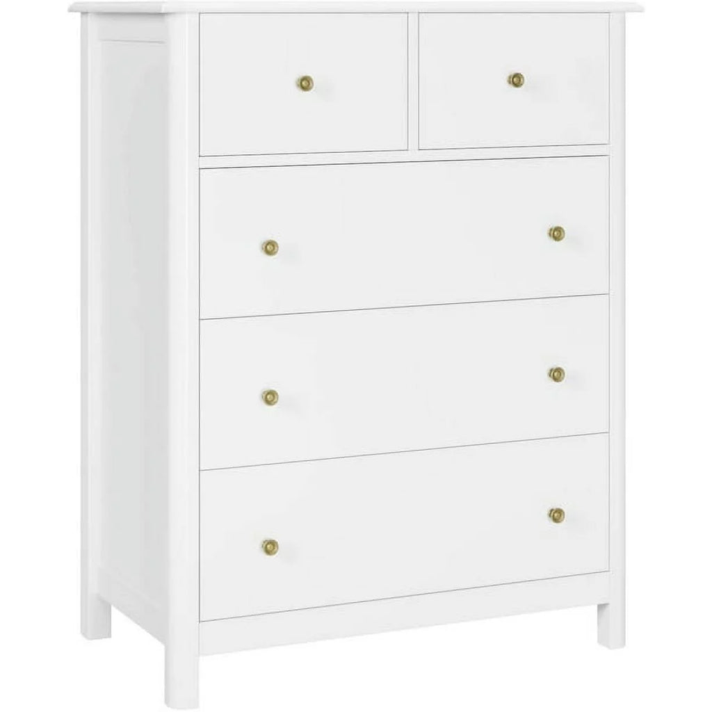 White 5 Drawer Kids Dresser G637447