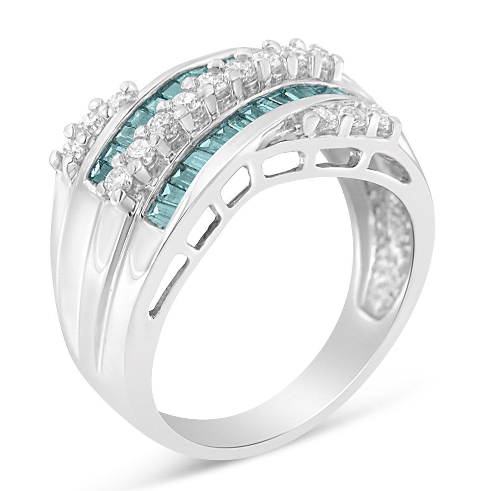 14k White Gold Diamond Band Ring L576239