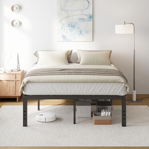 Full Size 18" Tall Heavy Duty Metal Platform Bed Frame G394292