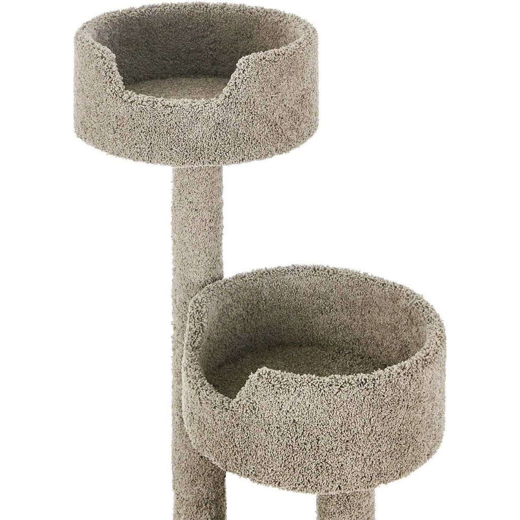 65-in Real Carpet Wooden Cat Tree U49108
