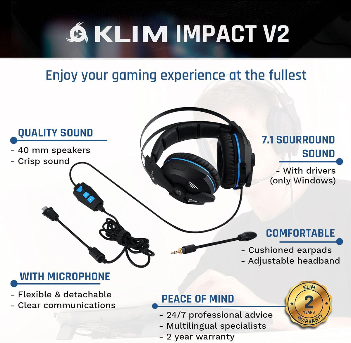 USB Gaming Headset with Microphone O15288
