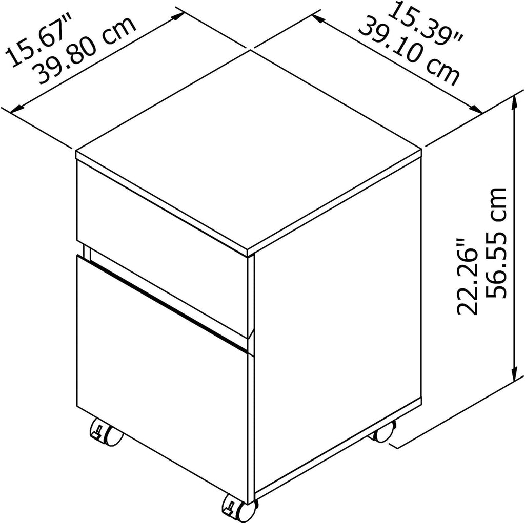 Rustic Brown File Cabinet R255433