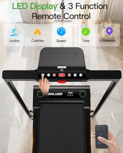 2.5 HP Under Desk Treadmill with Remote Control and LED Display K96131