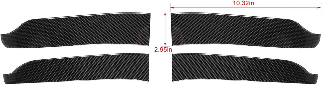 ABS Carbon Fiber Interior Door Handle Trim Cover 4 pcs X819870