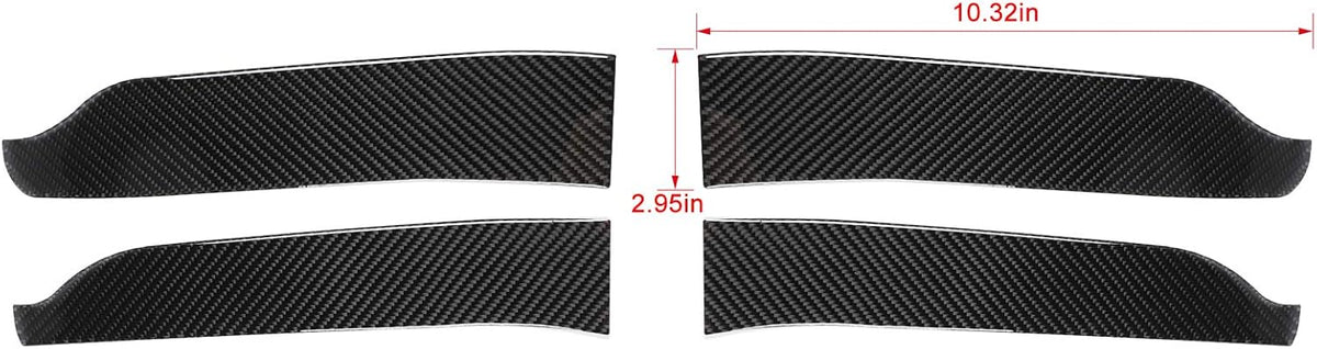 ABS Carbon Fiber Interior Door Handle Trim Cover 4 pcs X819870