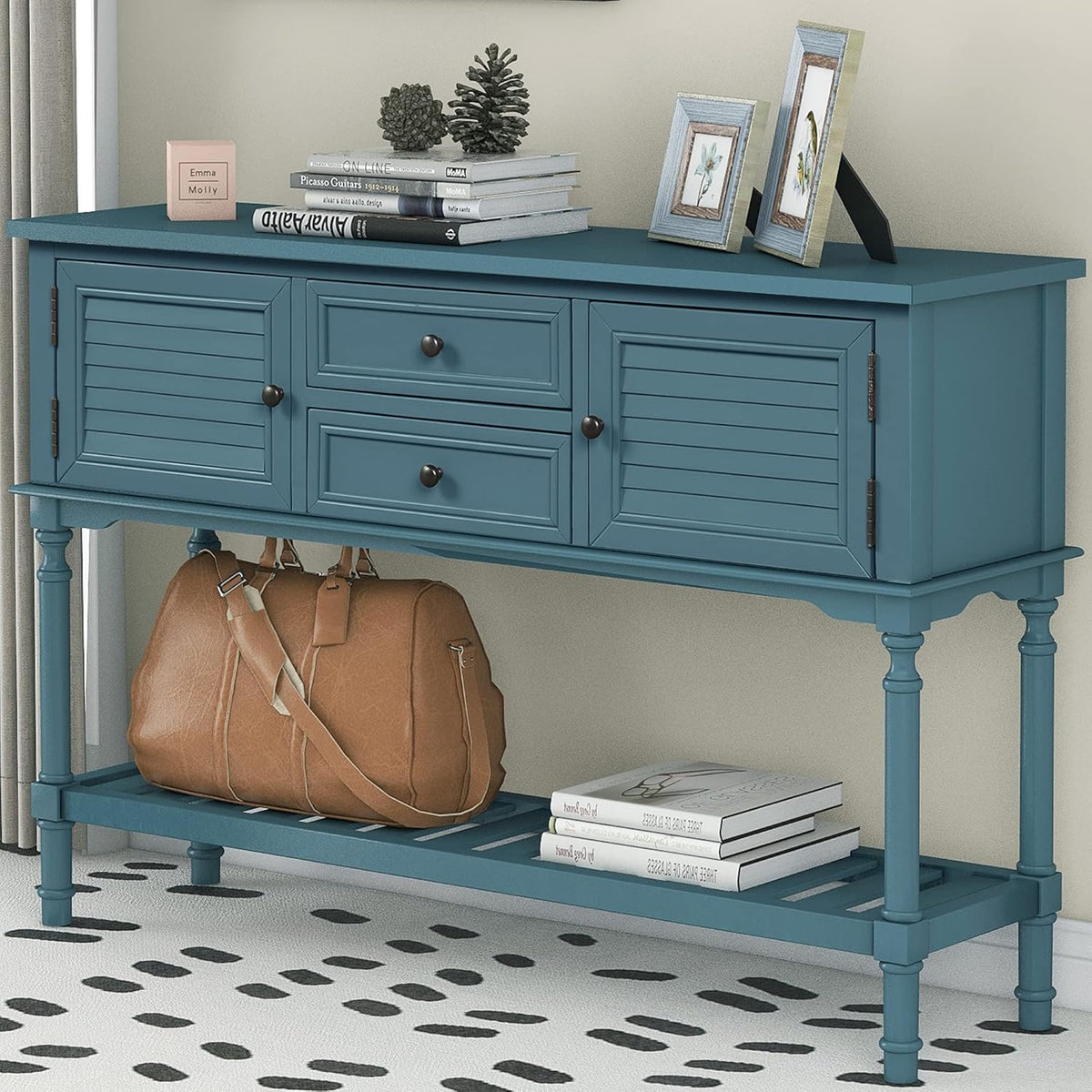 47'' Console Table with 2 Drawers, 2 Cabinets and 1 Shelf N782