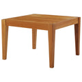 Contemporary Modern Urban Outdoor Patio Side Table, Wood, Natural A996