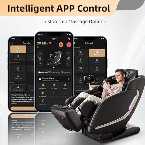 4D Zero Gravity SL Track Shiatsu Massage Chair with Heat O4923