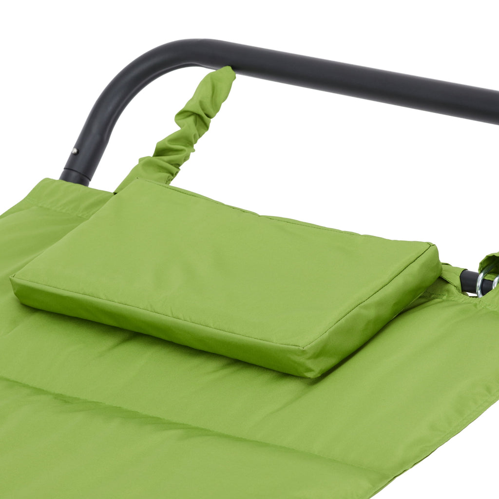 Polyester Hammock with Stand and Pillow W56775