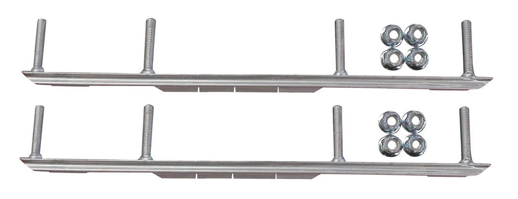 Green MTX Snowmobile Skis with 9" Shaper Bars Complete Kit M137