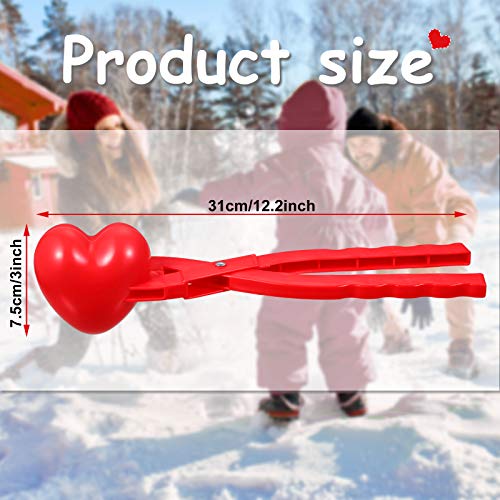 Heart Snowball Maker with Handle Plastic P5191