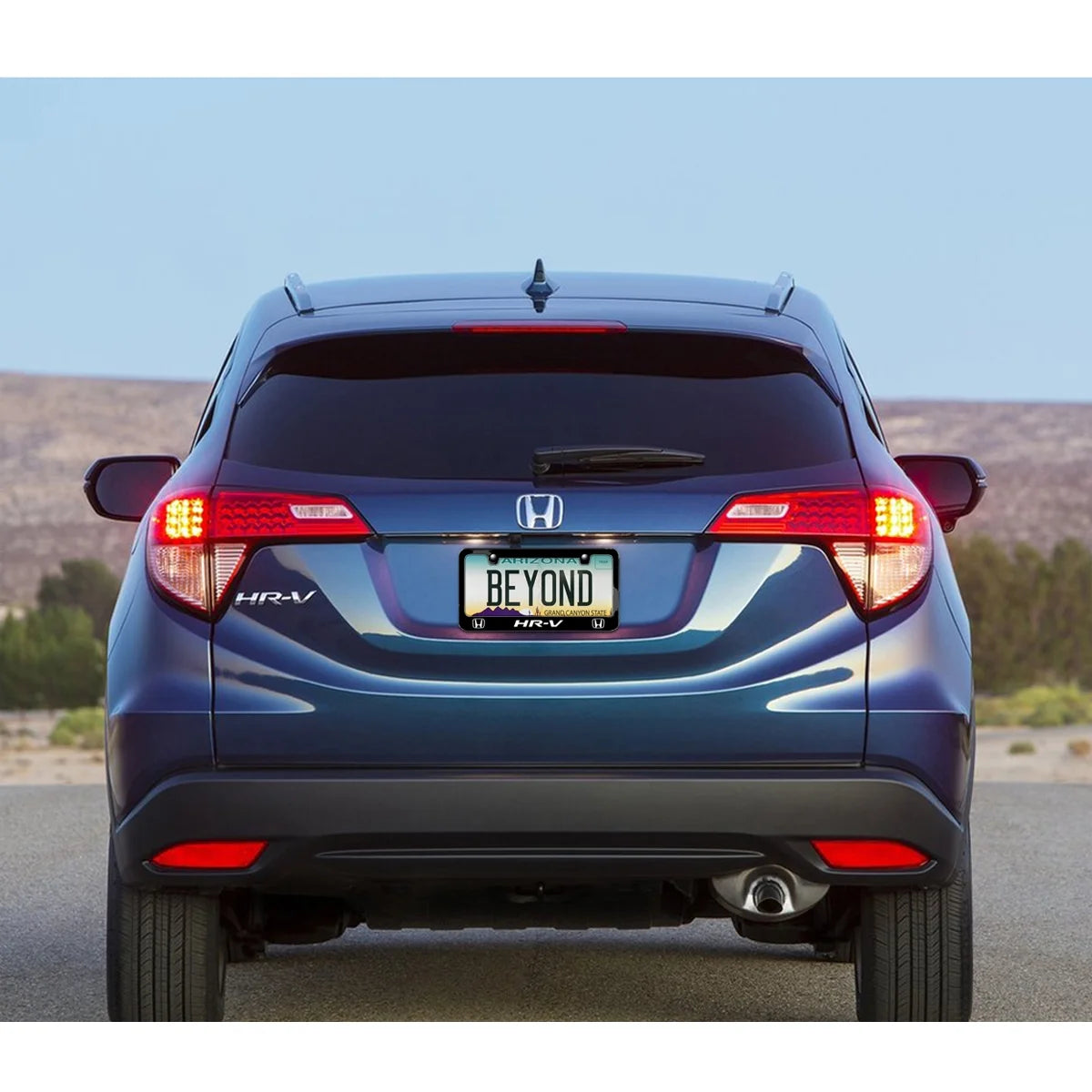 Black Metal License Plate Frame O111