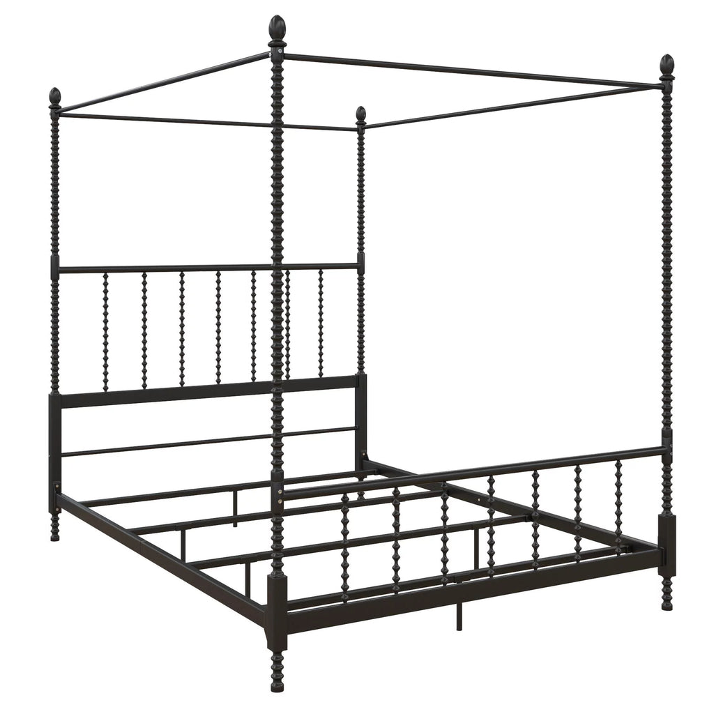 White Queen Canopy Poster Bed Frame Y22567