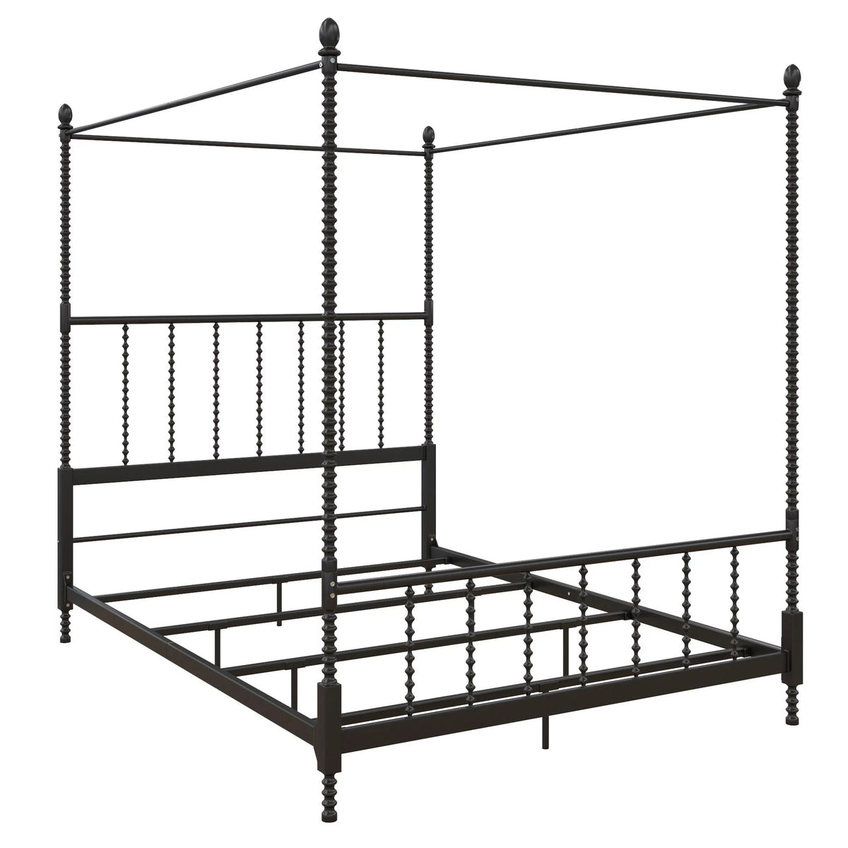 White Queen Canopy Poster Bed Frame Y22567