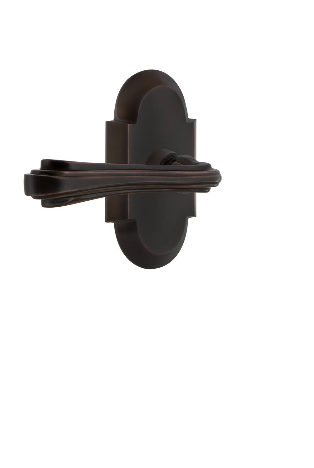 Fleur Right Handed Passage Door Lever Timeless Bronze C409022