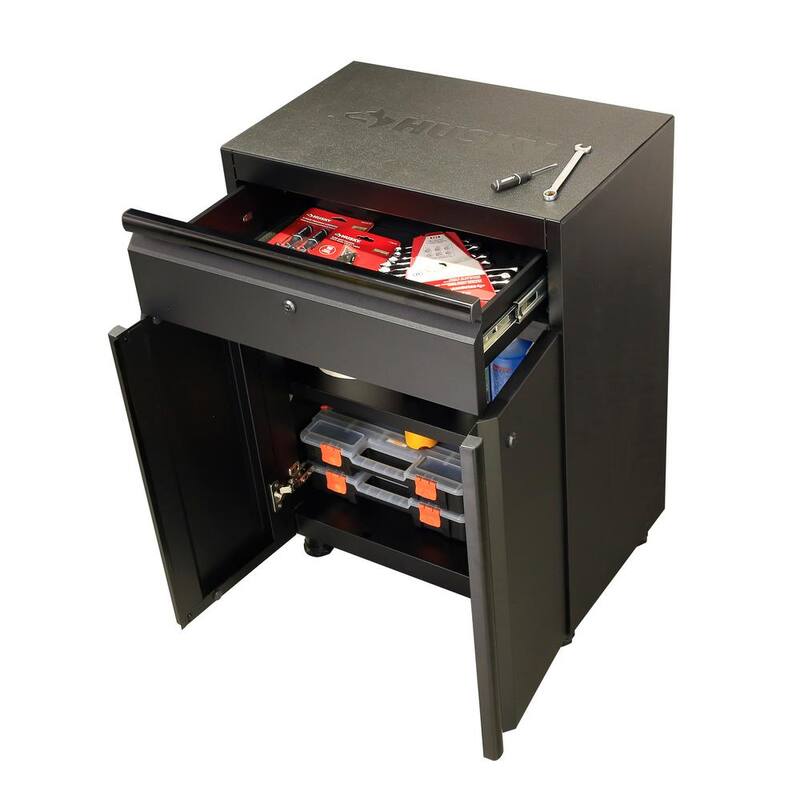 7-Piece Welded Steel Garage Storage System in Black W455305